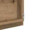 LED Fürdőszoba Tükör kézműves tölgy 40 x 8,5 x 37 cm Faanyag