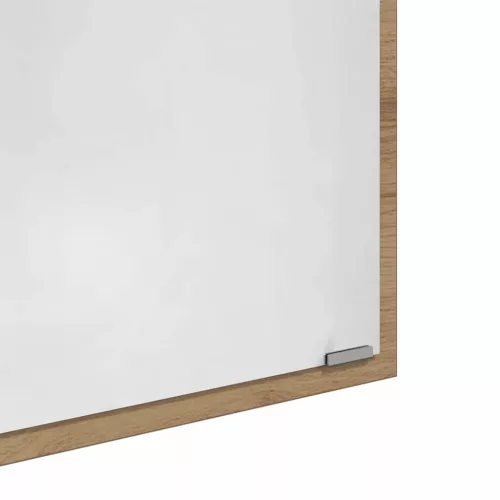 LED Fürdőszoba Tükör kézműves tölgy 40 x 8,5 x 37 cm Faanyag