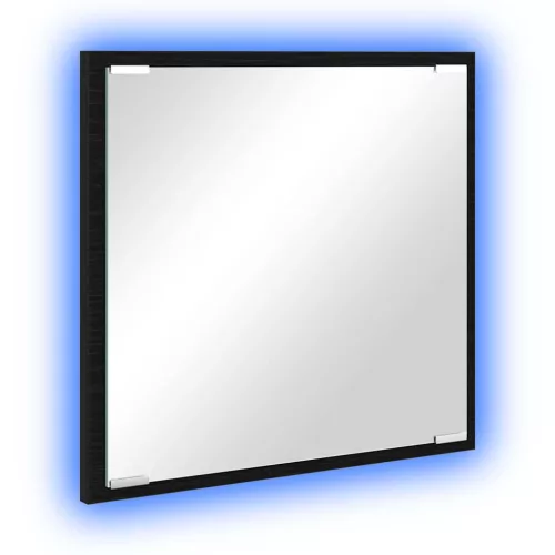 LED Fürdőszoba Tükör Musta tammi 40 x 8,5 x 37 cm Faanyag