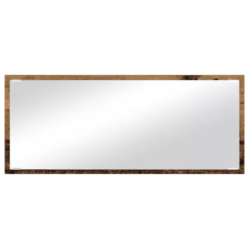 Tükör tükör lámpákkal tükörrel Régi fa 90 x 8.5 x 37 cm Faanyag