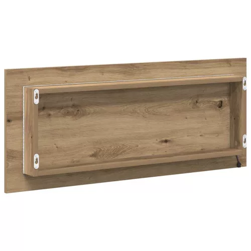 Tükör tükör lámpákkal kézműves tölgy 90 x 8.5 x 37 cm Faanyag