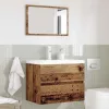 Fürdőszobai Bútor Készlet 2 pcs Öreg fa 57 x 37 x 45 cm Faanyag