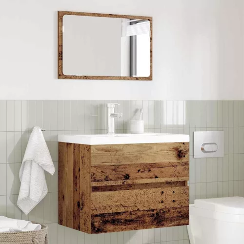 Fürdőszobai Bútor Készlet 2 pcs Öreg fa 57 x 37 x 45 cm Faanyag