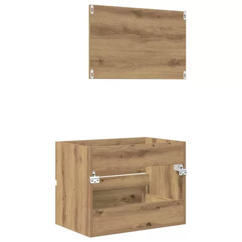 Fürdőszobai Bútor Készlet 2 pcs Artisan tölgy 57 x 37 x 45 cm