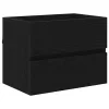 Fürdőszobai Bútor Készlet 2 pcs Fekete tölgy 57 x 37 x 45 cm