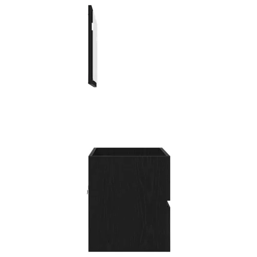 Fürdőszobai Bútor Készlet 2 pcs Fekete tölgy 57 x 37 x 45 cm