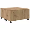 Dohányzóasztal kézműves tölgy 75 x 75 x 38 cm Faanyag