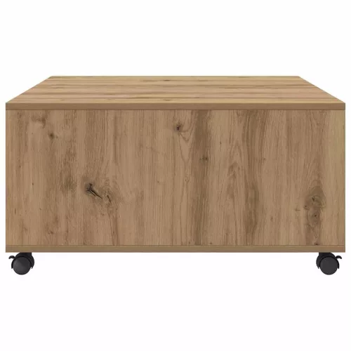 Dohányzóasztal kézműves tölgy 75 x 75 x 38 cm Faanyag