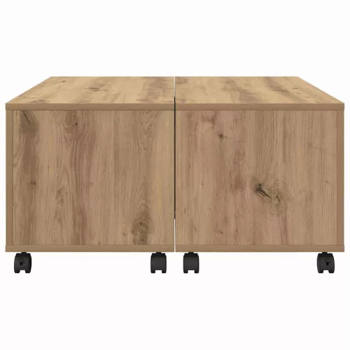 Dohányzóasztal kézműves tölgy 75 x 75 x 38 cm Faanyag
