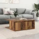 Dohányzóasztal fiókkal Öreg fa 80 x 80 x 31 cm Faanyag