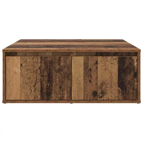 Dohányzóasztal fiókkal Öreg fa 80 x 80 x 31 cm Faanyag
