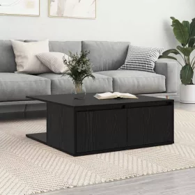   Dohányzóasztal fiókkal Musta tammi 80 x 80 x 31 cm Faanyag