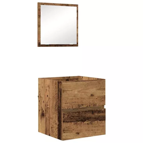 Fürdőszoba Szekrény fiókkal Öreg fa 41 x 38.5 x 45 cm Faanyag