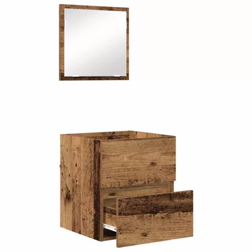 Fürdőszoba Szekrény fiókkal Öreg fa 41 x 38.5 x 45 cm Faanyag