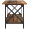 Dohányzóasztal Régi fa 80 x 45 x 45.5 cm Faanyag