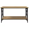 Dohányzóasztal kézműves tölgy 80 x 45 x 45.5 cm Faanyag