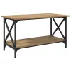 Dohányzóasztal kézműves tölgy 80 x 45 x 45.5 cm Faanyag