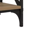 Dohányzóasztal kézműves tölgy 80 x 45 x 45.5 cm Faanyag