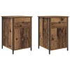 Éjjeliszekrény fiókkal 2 pcs Régi fa 40 x 42 x 60 cm Faanyag