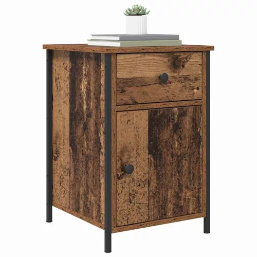 Éjjeliszekrény fiókkal 2 pcs Régi fa 40 x 42 x 60 cm Faanyag