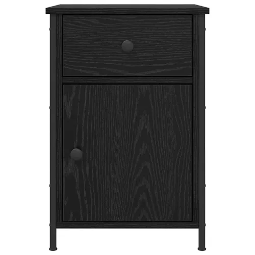 Éjjeliszekrény 2 pcs Musta tammi 40 x 42 x 60 cm Faanyag
