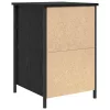 Éjjeliszekrény 2 pcs Musta tammi 40 x 42 x 60 cm Faanyag
