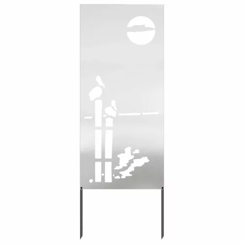 Kertvédő vászon Ezüst 50 x 140 cm Rozsdamentes acél