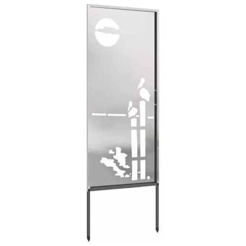 Kertvédő vászon Ezüst 50 x 140 cm Rozsdamentes acél