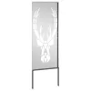Kertvédő vászon Állatnyomat Ezüst 50 x 140 cm Rozsdamentes acél