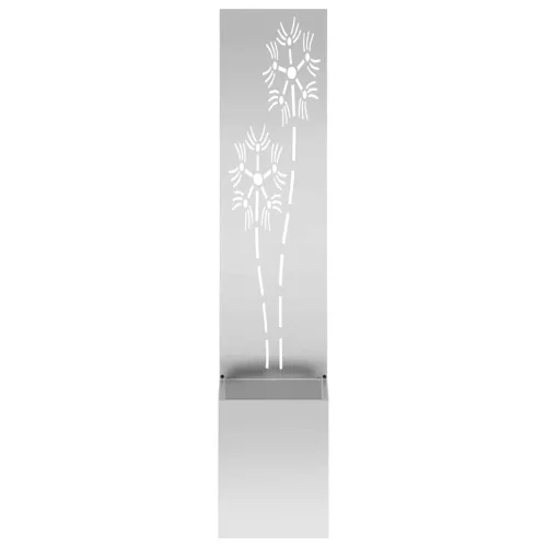 Kertvédő vászon Virágos Ezüst 32 x 140 cm Horganyzott acél