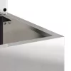 Kertvédő vászon Virágos Ezüst 32 x 140 cm Rozsdamentes acél