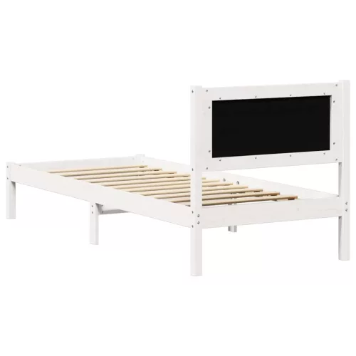 Ágykeret fejtámlával Világosszürke 90 x 200 cm szövet