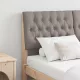 Kárpitozott fejtámla Tópszínű 150 cm Tömör fenyőfa