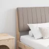 Kárpitozott fejtámla Tópszínű 200 cm Tömör fenyőfa