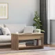 Dohányzóasztal kézműves tölgy 80 x 50.5 x 41.5 cm Faanyag