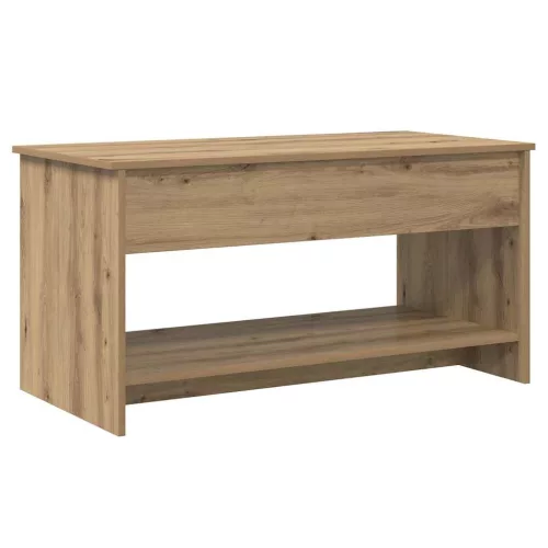 Dohányzóasztal kézműves tölgy 80 x 50.5 x 41.5 cm Faanyag