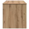 Dohányzóasztal kézműves tölgy 80 x 50.5 x 41.5 cm Faanyag