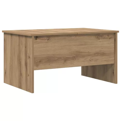 Dohányzóasztal kézműves tölgy 80 x 50,5 x 42,5 cm Faanyag