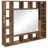 Tükörszekrény polcokkal Régi fa 91 x 15 x 76.5 cm Faanyag