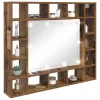 Tükörszekrény polcokkal Régi fa 91 x 15 x 76.5 cm Faanyag