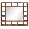 Tükörszekrény polcokkal Régi fa 91 x 15 x 76.5 cm Faanyag