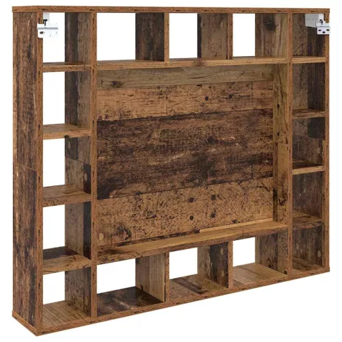Tükörszekrény polcokkal Régi fa 91 x 15 x 76.5 cm Faanyag
