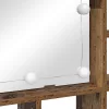 Tükörszekrény polcokkal Régi fa 91 x 15 x 76.5 cm Faanyag
