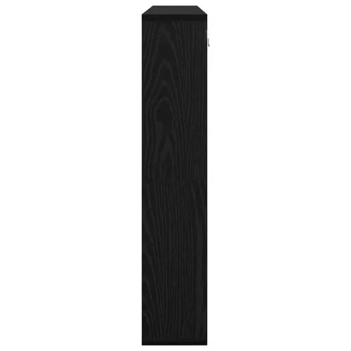 Tükörszekrény polcokkal Musta tammi 91 x 15 x 76.5 cm Faanyag