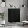 Fali szekrény Fekete 69.5 x 34 x 90 cm Faanyag
