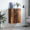 Fali szekrény Falra szerelhető Barna 69.5 x 34 x 90 cm Faanyag