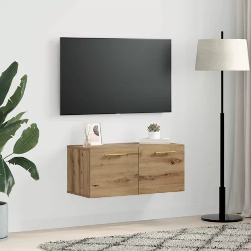 Fali Szekrény kézműves tölgy 80 x 36.5 x 35 cm Faanyag