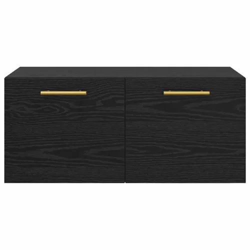 Fali Szekrény Musta tammi 80 x 36.5 x 35 cm Faanyag