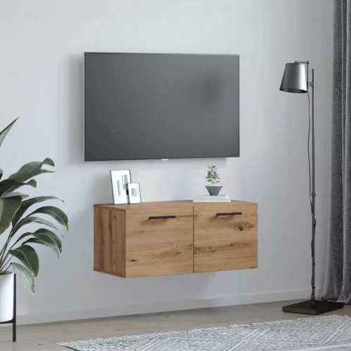 Fali Szekrény kézműves tölgy 80 x 36.5 x 35 cm Faanyag