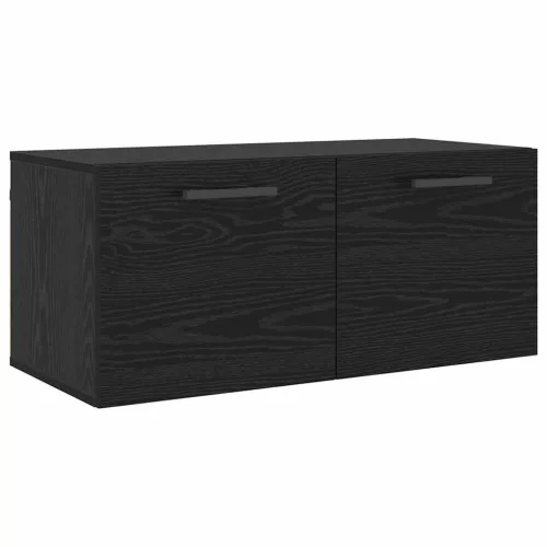 Fali Szekrény Musta tammi 80 x 36.5 x 35 cm Faanyag